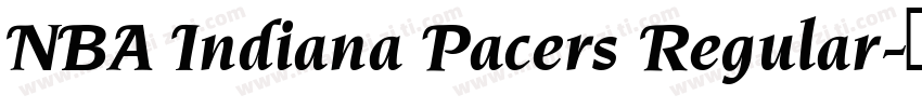 NBA Indiana Pacers Regular字体转换